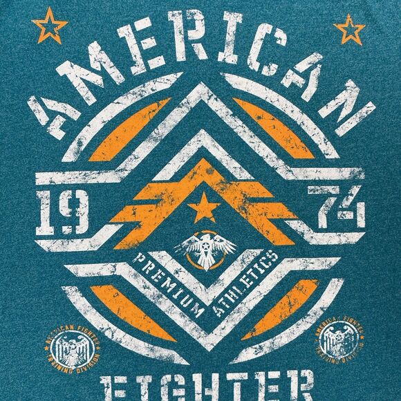 American Fighter T Shirt Short Sleeve Multicolor Athletic Shirt Size 2XL XXL - Picture 4 of 6